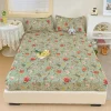 MissDeer Elastic Bed Sheets Sets Double Bed Flower Pring Fitted Sheet Without Pillowcases Single Queen King Size Bed Cover