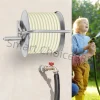 Retractable Hose Reel Garden Hose Reel Stand Wall Mounted/Floor Mounted Hold Up to 50m Hose for Home