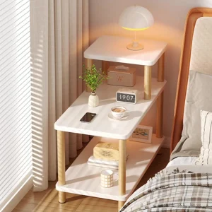 Simple bedroom bedside cabinet, rental room, several households, sofa side shelf, narrow small wooden bedside cabinet
