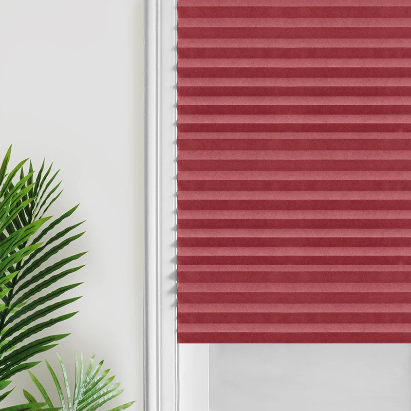 Self-Adhesive Blinds Semi-Blind Curtains Bathroom Kitchen Balcony Office Blinds Pleated Curtains Window Decor - Image 4