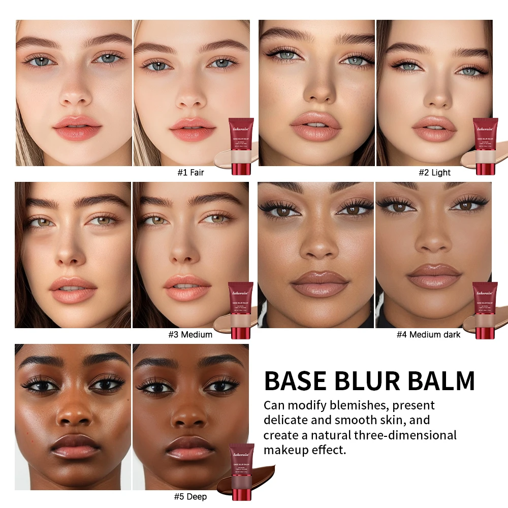 TURN UP THE BASE BLURRING FOUNDATION Face Long Lasting control oil Foundation OS Makeup Cosmetics Skin Matte - Image 3