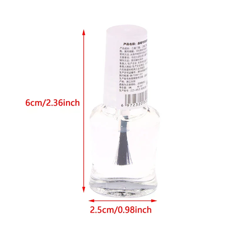 6ml Health Transparent Top Coat Clear Enhance Glitter Nail Polish Nail Art Armor Oil No-bake Long-lasting Quick-drying Oil - Image 6
