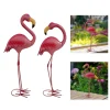 Garden Statue Flamingo Sculpture Gift Landscape Ornament Metal Yard Art Animal Figurine for Garden Lawn Outdoor Yard Decorations
