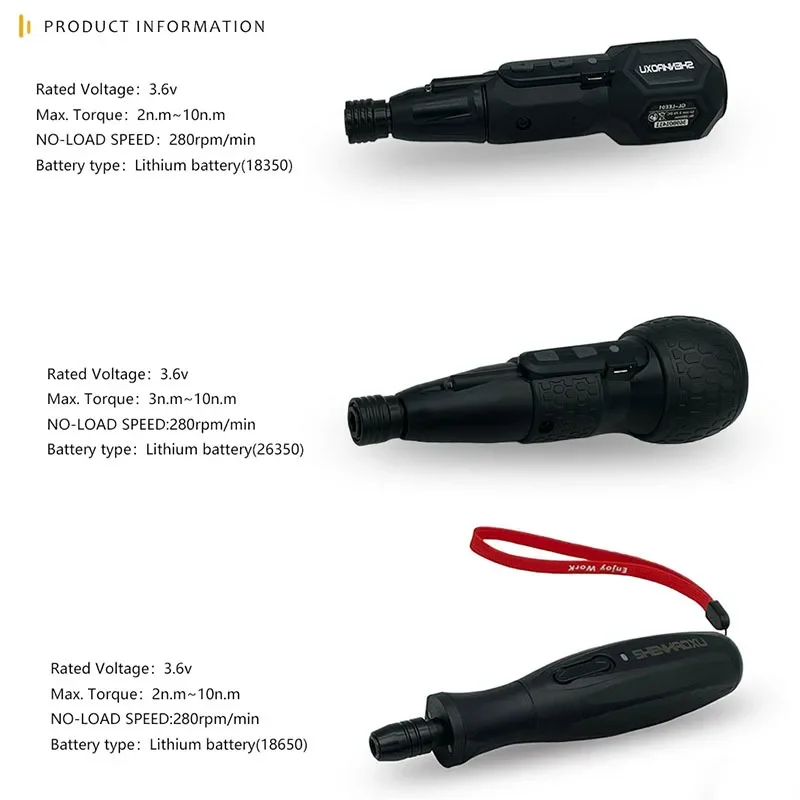 SHENHAOXU Cordless Electric Screwdriver 3.6V Power Tool Mini Drill 2000mah Lithium Battery Automatic And Manual Led Light DIY - Image 3