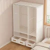 Multilayer Fabric Wardrobe With Drawers Modern Open Wardrobes Home Portable Bedroom Clothes Hanger Storage Cabinet Dustproof