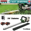 Brushless Cordless Hedge Trimmer Tree Branch Cutter Tool with 2 Battery & Charger, Lightweight for Garden, Lawn