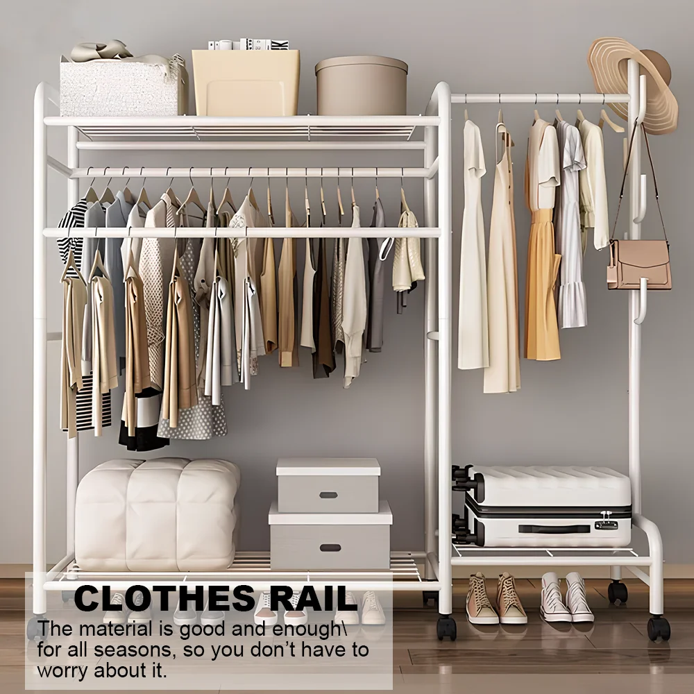 Durable Double-Pronged Clothes Rail Rack - Ideal for Garment Display & Organization in the UK - Image 6