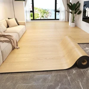 1Roll Peel and Stick Floor sticker Natural Wood Grain Appearance Self Adhesive Scratch Prevention Suitable for Kit