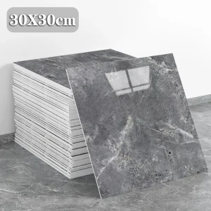 10-40PCS Imitation Marble 3D Ceramic Tile Wall Renovation Decoration Sticker Waterproof Self-adhesive Home Floor Sticker