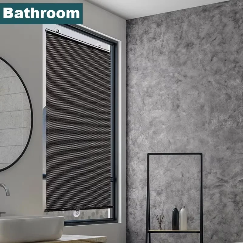 Bedroom Suction Cup Roller Blinds Sunshade Car Balconies Sun-shading Nail-free Blackout Blind Window Shades for Home Decorations - Image 3
