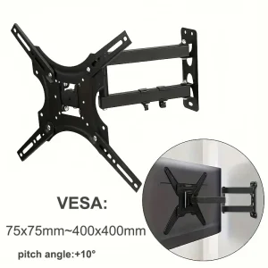 TV Wall Mount 32-55 inch LCD LED Monitor Adjustable TV Wall Bracket Extending Long Arm TV Wall Mount Max VESA 400x400mm