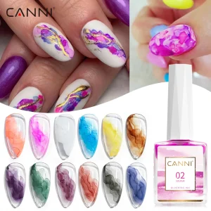 CANNI TPO FREE 9ml Blooming Marble Watercolor Ink Air Dry Spreading Effect Lacquer Blossom Nail Gel Varnish Manicure 24 Colors