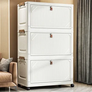 Children's Wardrobe Storage Cabinet Living Room Foldableable Bedroom Storage Cabinet Large Capacity Simple Baby Wardrobe Multi