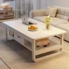 Coffee table small apartment simple small table living room simple sofa side few small tea table short square table