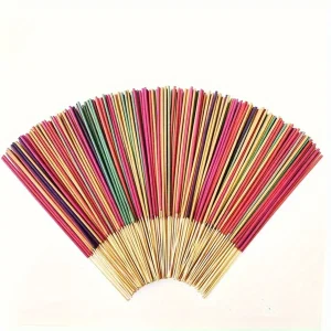 300 Aromatherapy Incense Sticks Set 12 Natural Fragrances Lavender Jasmine Ocean Rose Sakura Incense Burner for Yoga Meditation