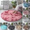 40/60cm Pink Round Rug Mat Living Room Bedroom Carpet Floor Fluffy-Mat Anti-SHome Decor Bedroom Room Decoration