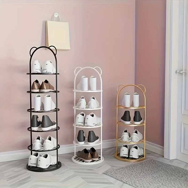 Multi Layer Shoe Rack Storage Rack, Sturdy and Durable Small Space Shoe Tower, Independent, Adjustable, Easy To Install - Image 2
