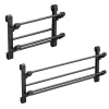 Foldable Wall Mounted Shoe Rack Storage Rack 2 Tier Multipurpose Towel Holder Shoe Holder Shelf for Bedroom Kitchen Entryway
