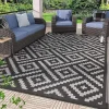 Retro Plaid Pattern Outdoor Carpet Geometrice Home Living Room Balcony Mat Large Size Camping Picnic Decorative Rugs Washable