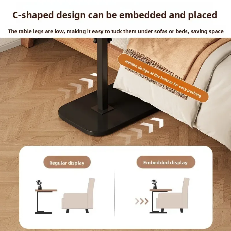 Movable lift coffee table Living room sofa side table Mini tea table Bedroom bedside computer table - Image 4