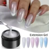 MSHARE 50g Jelly White Pink Blue Translucent Self Leveling Builder Hard Gel for Nail Extension Construction UV Gel