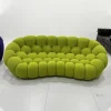 MINGDIBAO Contemporary Cloud-Shaped Sofa Modular Cloth Football Couch Fabric Curved Designer Sofa Set for Living Room or Office