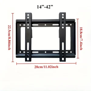 14-42inch TV Wall Mount Bracket Universal TV Mount Monitor Holder Adjustable Low Profile Flat TV Wall Mount for LCD LED Monitor