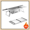 New Stainless Steel Barbecue Grill, Portable Foldable Grill for Outdoor Camping and Picnics
