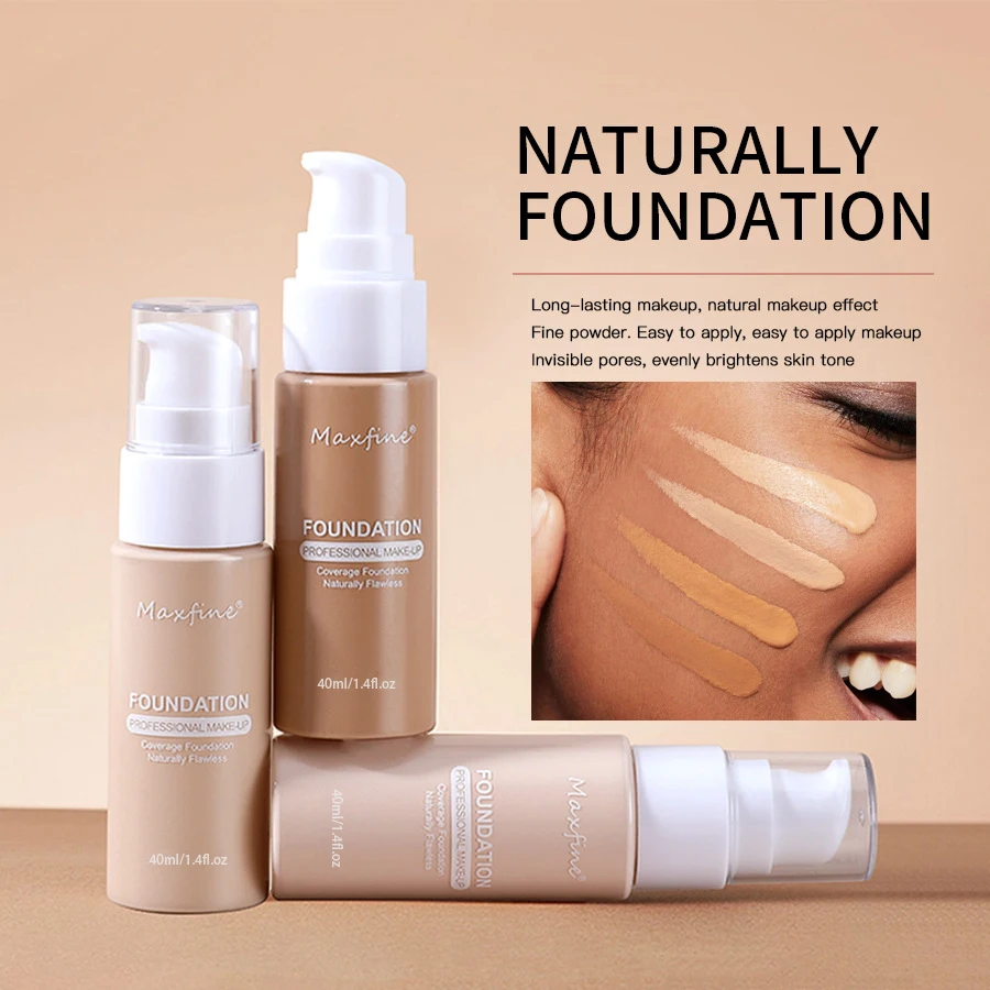 Liquid Foundation Effective Concealer Waterproof Sweat-resistant Makeup Professional Cosmetics - Image 3