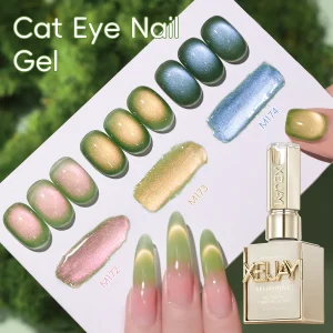1pc/3pcs guava cat's eye Magnetic Gel Nail Polish - Ultra Shine, Quick-Dry, Soak-Off UV/LED Varnish for Stunning