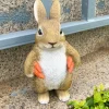 Bunny Statue Creative Rabbit Garden Ornaments To Decorate The Courtyard Outdoor Resin Crafts Cartoon Animal Sculptures