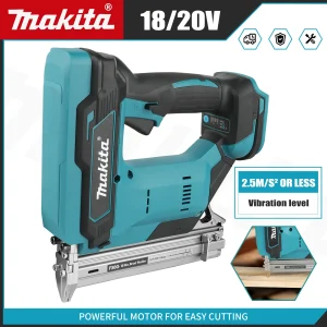 Makita Cordless Nail Gun:10-30mm Nails,2 in 1 Electric Stapler Gun Drives 2 Inches Nailer for Upholstery and Woodworking