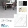 10-50PCS Marble Style Floor Stickers Thickened Self-adhesive Flooring Wear-resistant PVC Flooring Stickers Household Floor Mats