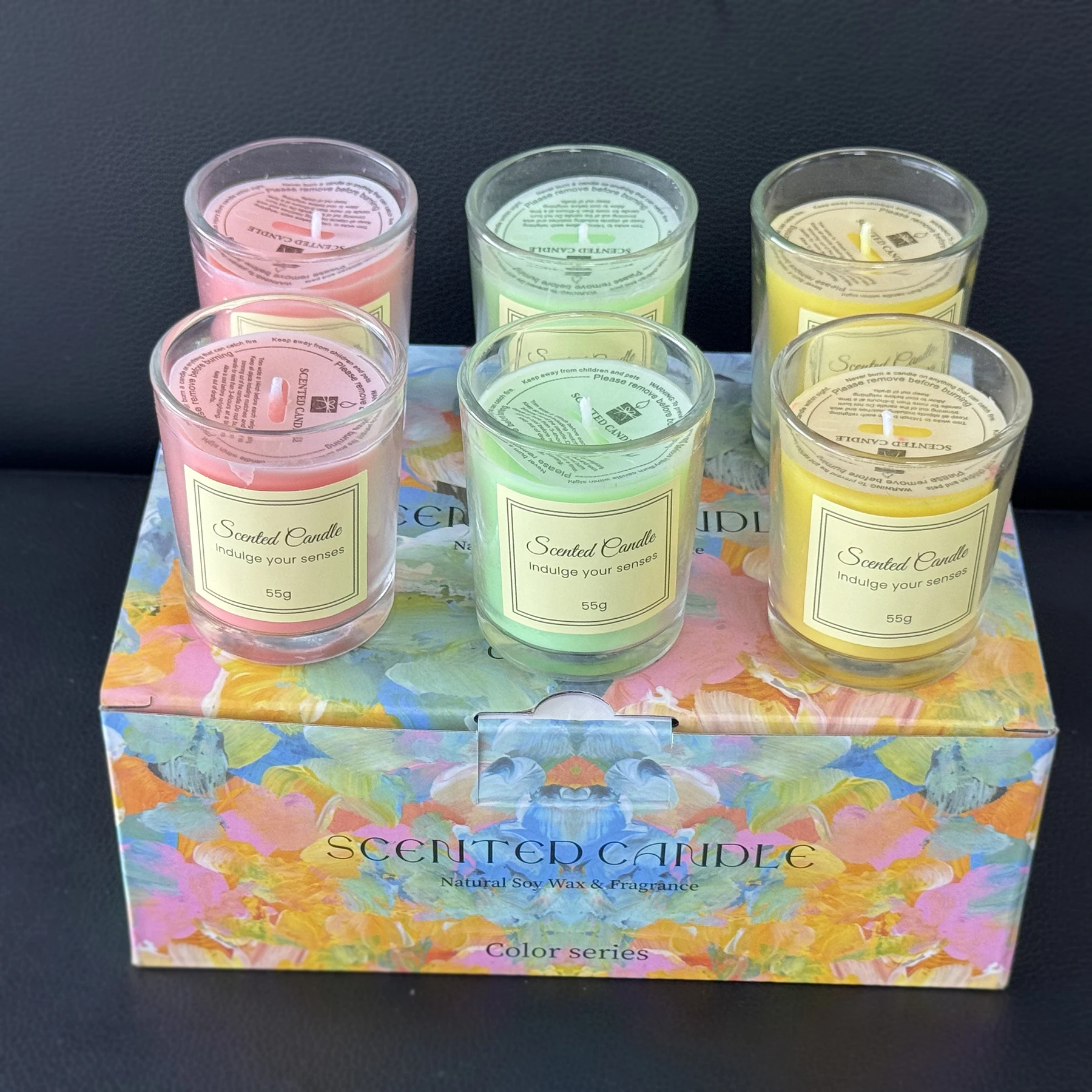 1pcs Premium Aromatherapy Candle Gift Box Comes with Glass Cup Smokeless Soy Wax Aromatherapy Candle Day Christmas Valentine’s - Image 6