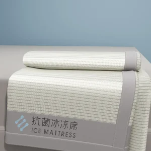 New summer ice silk cool mat bed sheet set, machine washable ice silk cold feeling bed sheet, a mat for sleeping naked in summer