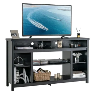 GOFLAME 58" TV Stand for TVs up to 65” Media Console Table w/Adjustable Shelf