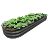 Metal Raised Garden Beds Land Guard Galvanized Raised Garden Bed Kit - Oval Large Metal Planter Garden Boxes