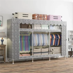 #Portable Wardrobe Foldable Simple Fabric Closet Clothes Organizer Steel Tube clothes wardrobe bedroom armoire dressing glissant