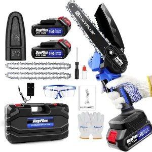 6 Inch Electric Super Power Chainsaw Sharpening Saw Wood Cutter Garden Tool for Tree Trimming/Branch/Wood Cutting