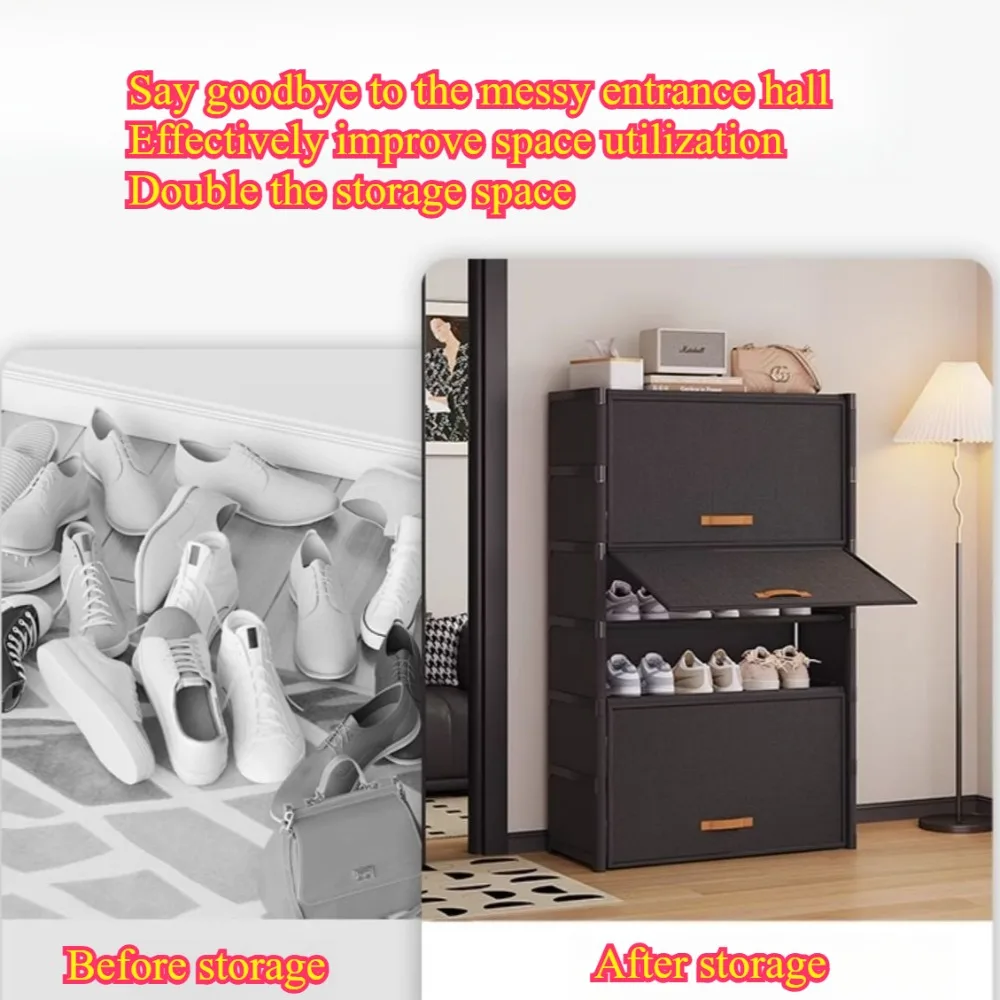Multi Layer Shoe Rack Entrance Shoe Storage Cabinet Space Saving Shoe Rack Sturdy and Durable Home Shoe Cabinet Simple Shoe Rack - Image 5