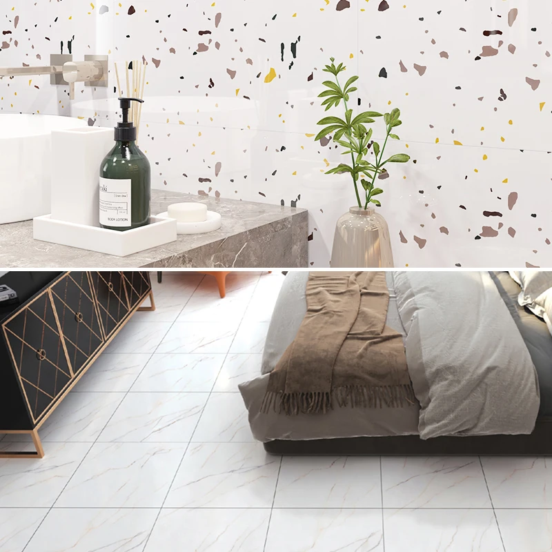 T45 T60 Waterproof Imitation Tile Floor Stickers 30*30cm Bathroom Self-adhesive wall decoration wall decorations living room - Image 6