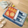 VIKAMA Cartoon Sardine Floor Mat, Soft and Non-slip, Kitchen and Bathroom Mat, Sofa and Bedroom Carpet, Home Decoration