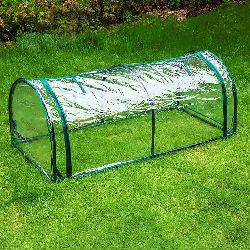 Portable Home Tunnel Tent Small Greenhouse Cover Garden accessories for Outside Winter Air Circulation Bracket Not Included - Image 5