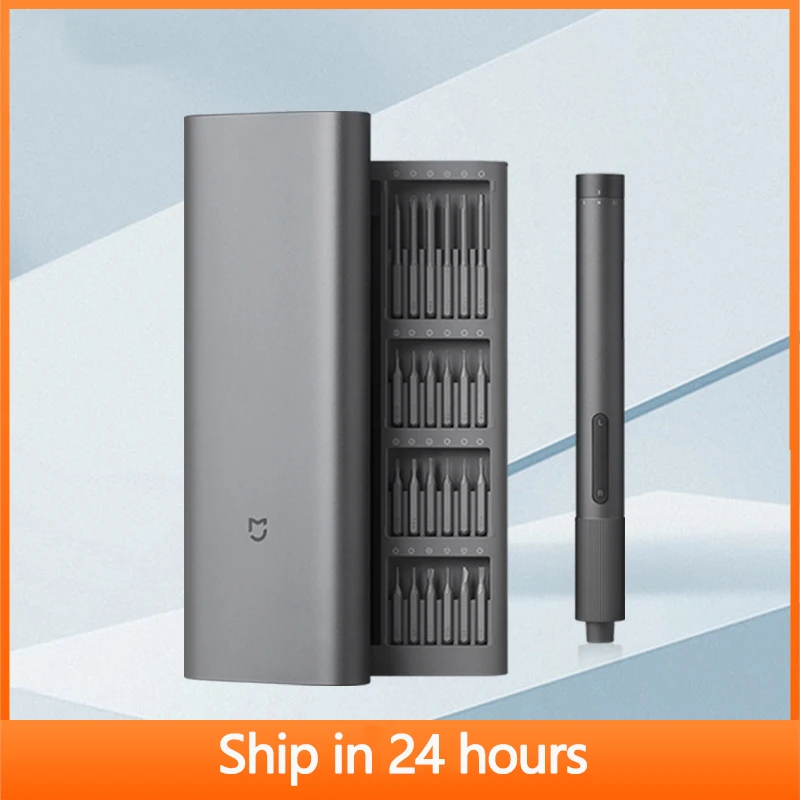 Mijia Electric Precision Screwdriver Kit Type-C Rechargeable Repair Tools Magnetic Steel Bits 2-Gear Torque 400+ Screw