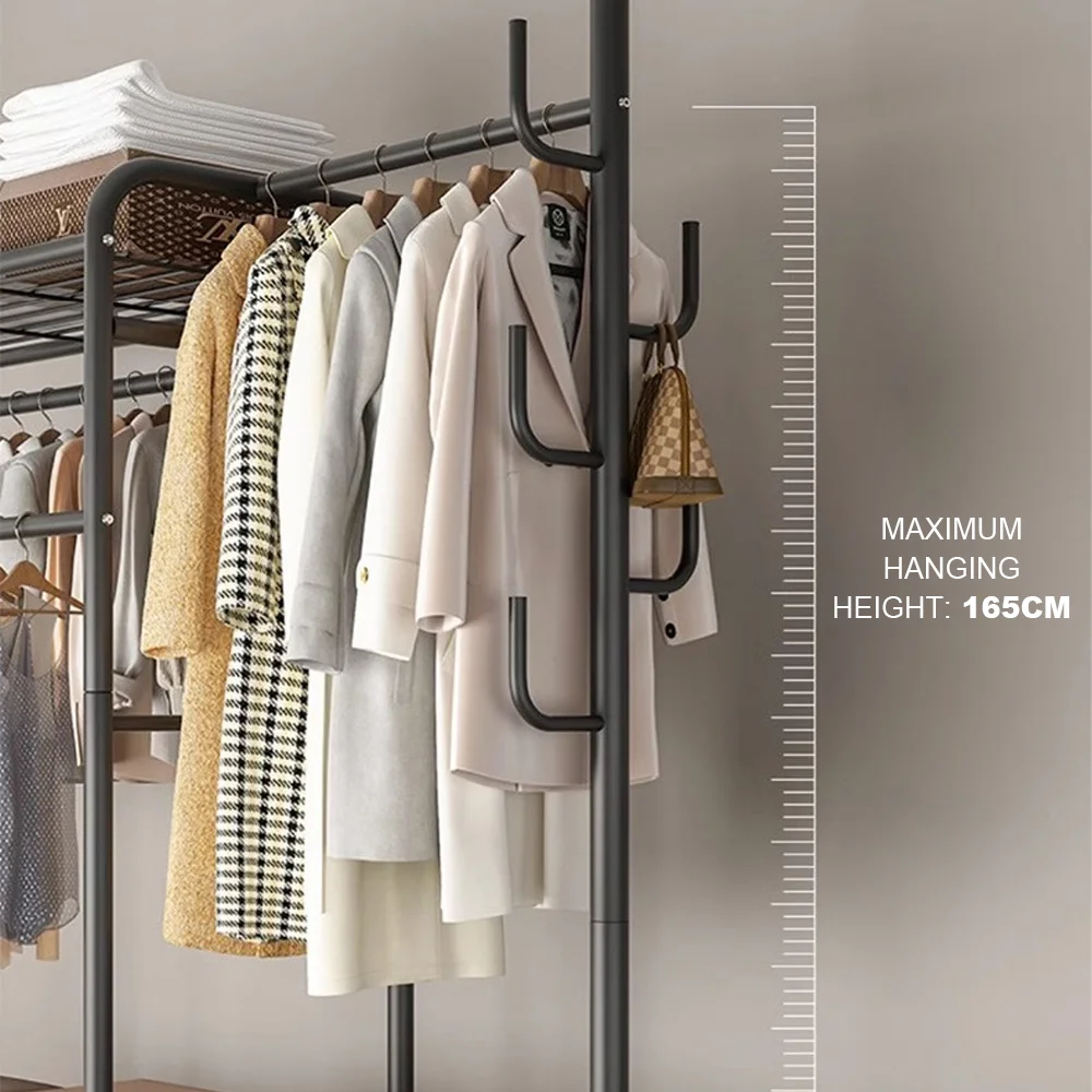 Durable Double-Pronged Clothes Rail Rack - Ideal for Garment Display & Organization in the UK - Image 4