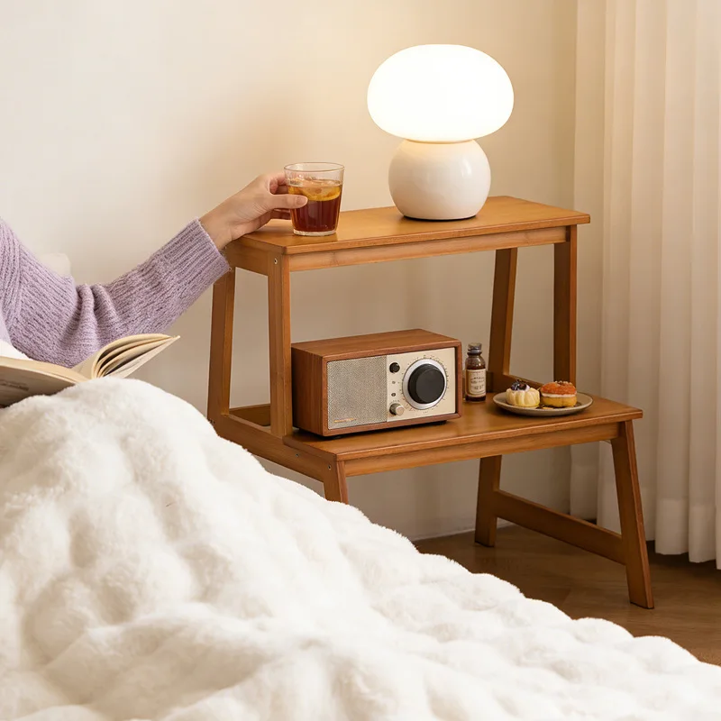 Bedside table Bedroom small mobile bedside shelf simple multi-functional bedside table - Image 4