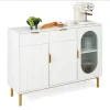 GOFLAME Kitchen Storage Sideboard Dining Buffet Server Cabinet Cupboard With 2 Drawers