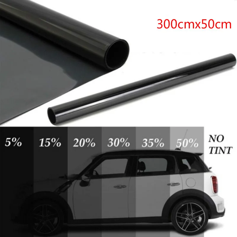 300cmx50 Tint Film for Car Window Solar UV Protector Sticker Films for Auto Home Decorate Window Glass Foils Tint Tinting Film