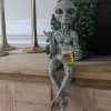 Drinking Beer Alien Resin Sculpture Novelty Collectibles Funny Desktop Decorations For Adults Office Desk Bedroom Garden