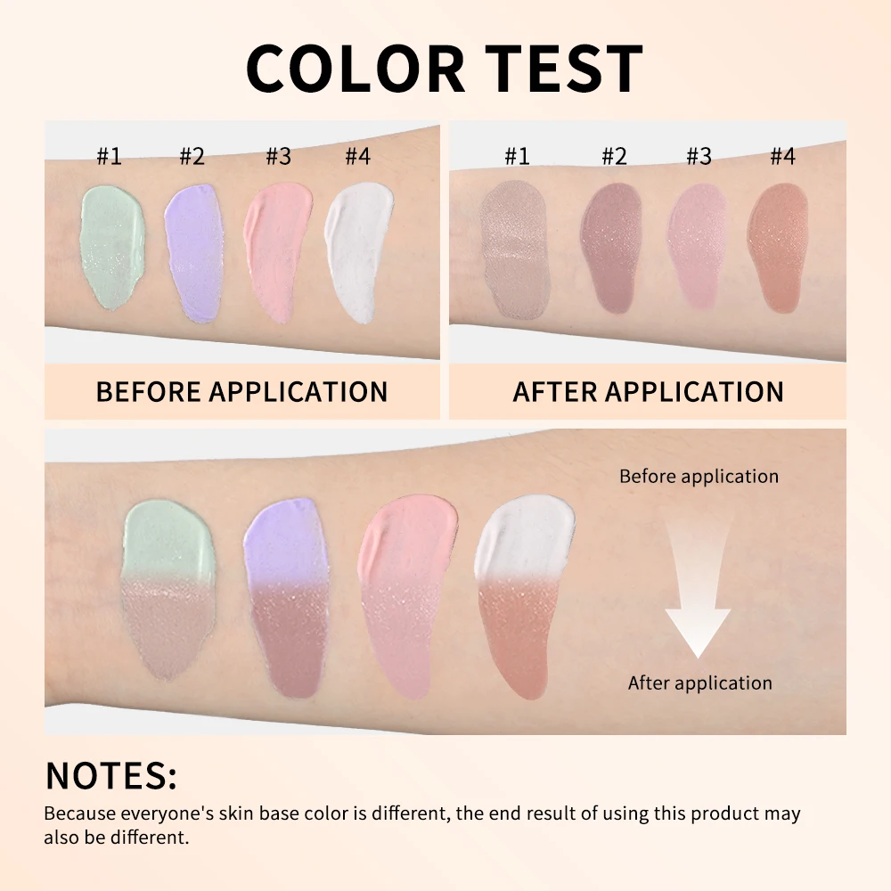 Waterproof Color Changing Liquid Foundation Centella Korean High Coverage Foundation Cream For Face Base Makeup - Image 4